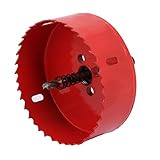 uxcell バイメタルホールソー バネロード ドリルツール 95mmカット直径 M42 HSS