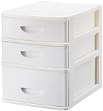 シェルタ 浅2深1段卓上チェスト ホワイト SC-AF21WH