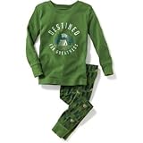オールドネイビー OLD NAVY/ グラフィック2ピーススリープセット グリーン スリープウェア 6～12ヶ月【並行輸入】