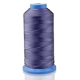 Aussel Black Bonded Nylon Sewing Thread 1500 Yard Size T70 #69 for the Upholstery, Outdoor Market, D