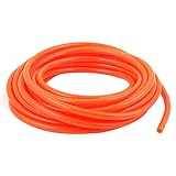 uxcell ポリウレタンエアーチューブ 6mm x 4mm PU素材 レッド 5M長い