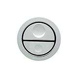 Geberit 115.999.21.1 HyTouch WC Dual-Flush Push Button for Toilet, Polished Chrome [並行輸入品]
