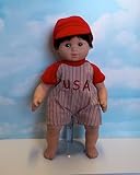 "再生ボール"ロンパース赤で。Fits 15 " Dolls like Bittyベビーand Bitty Twin