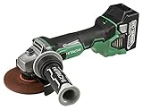 日立工機 18V コードレスディスクグラインダー 充電式 砥石φ125mm グリーン 6.0Ahリチウムイオン電池、急速充電器、ケース付 G18DBVL(LYPK)(L)