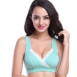 （ワボーズ） Waboatsカップ付き 全世界で大ヒッ　マタニティ ブラジャー ヨガ エクササイズ ナイトブラ ストレッチレース付きやわらか授乳ブラジャ 授乳服 授乳用ブラジャー 妊婦 産後 矯正下着