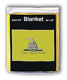 Gadsden"Don't Tread on Me" Flag Fleece Blanket NEW Throw Cover U.S. Military Tea Party 130cm x 150cm