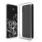 ブリシア Samgsung Galaxy S20plus 5G ケース アクリル+TPU エアークッション ハイブリッド素材 保護ケース クリア 柔軟 衝撃吸収 透明 スマホケース (Galaxy S20plus)