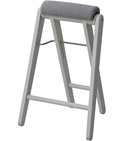 Amazon｜折りたたみ式ハイチェア 座面高 64cm 天然木仕様 クッション