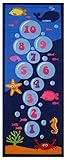 Fun Rugs Fun Time Underwater Hopscotch Novelty Rug, 19 x 29" [並行輸入品]