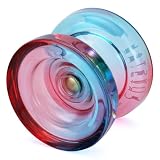 中級者向け ヨーヨー スピンギア クリスタル バインド 専用モデル (ブルー×レッドフェード)