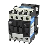 uxcell 660V 3相3P N / O ACコンタクタDINレールマウント110VコイルCJX2-1210