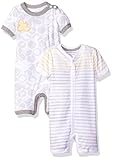Burt 's Bees Baby Baby Boys ' 2のセット有機Shortalls カラー: グレイ