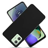 【Geshh】Moto G64 5G/G64Y 5G 対応 ケース 軽量 耐衝撃 全面保護 超耐磨 薄型 ソフトマット質感 ブラック スマホカバー ストラップ モトローラ モト g64y 5G 手机壳 黒い