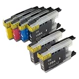 【埼京企画】LC12-4PK+黒1本 5本セット 互換インクカートリッジ (LC12 と LC17 汎用 LC12BK LC12C LC12M LC12Y LC12-4PK) 純正インクと併用可能 残量表示 安心2年保証