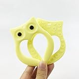 Mamimami Home 歯がため シリコーン製 歯がため ふくろう 10.3x8.2cm 可愛い キュート 新生児 出産祝い 内祝い ギフト 女の子 男の子 看護ジュエリー 手作りペンダント 1個