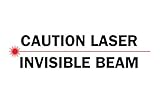 Brady 88737 Self Sticking Polyester, 10" X 14" Legend "Caution Laser Invisible Beam (W/Picto)" [並行輸入