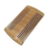 Frcolor サンダルウッド櫛 ナチュラル 天然素材木製櫛 静電気防止 手工 両面 ヘアブラシ