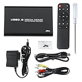 ポータブル マルチメディアプレーヤー 4K対応 2.5インチHDD/SSD取付可 5GBメモリ搭載 USB/SDカード再生機能 HDMI/AV/光音声出力 動画/写真/音楽 コンパクトサイズ 再生機 動画プレイヤー リモコン付 FMTMP2506K4