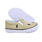 ■[ポロ ラルフローレン] Polo Ralph Lauren キッズ スニーカー BAL HARBOUR REPEAT バルハーバー リピート トドラー チャイルド 91552/カーキ/ネイビー 1