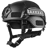 タクティカルヘルメット エアガン ヘルメット 軍用ヘルメット 高速ヘルメット 軍用戦術ヘルメット 大人用 狩猟 射撃 アウトドア スポーツ用 マウント付き 高速保護 アクセサリー