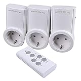 ワイヤレス リモコン コンセント 家電リモートコントロール スマートコンセント USプラグ 省エネ 家庭用電源リモートスイッチ(ホワイト)