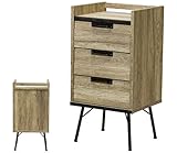 ISSEIKI チェスト 幅46cm ビンテージ調 ロータイプ 木製家具 【SL-42-9】