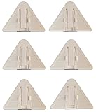 Seliyi 窓ロック ストッパー 6個 アルミサッシ 赤ちゃんのいたずら防止 折りたたみ 簡単取付 引き戸