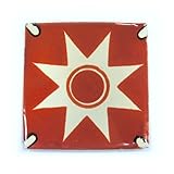 【B'stile】絵画のような壁タイル「メキシコタイル」CMT-H1 （陶器質｜100mm角｜屋外壁/屋内壁用）1枚
