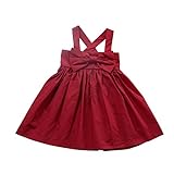 Cutelove 子供ドレス キャミワンピース　フリル　蝶結び付き　無地　女の子 夏 袖なし　素敵 可愛い コットン