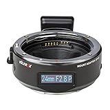 VILTROX マウントアダプター EF-E5（五代目）レンズ変換アダプターAF 瞳フォーカス 手ぶれ補正 OLED表示 PDAFとCDAFサポート キャノンEF/EF-Sレンズ→ソニーEマウントカメラに装着用 a9/a9II/a7III/a7II/a7SIII/a7RII/a7RIII/a7RIV/a7C/a6600/a6100/a6400/a6500などのソニーEマウントカメラに適用