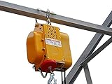 電動ウインチ 強力小型ホイスト 家庭用100V対応 60Hz 最大能力250kg 出張先や現場ですぐに使える移動式 吊り下げタイプ　60日安心保証付