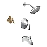 Moen KTSFE-P-TS344CR Felicity 7-Inch Rain Shower and 7-1/8-Inch Spout, Chrome by Moen