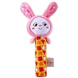 sakiyr Baby Lovely Plush Animal HandbellスティックカラフルでRattles BBおもちゃベル幼児教育Plush Toy Rabbit for Kids