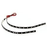 SODIAL(R)10x防水15 LED 3528 SMDトリップライトバー30センチメートルDC 12V車自動車装飾ブルー
