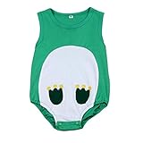 カエル　ベビー服　女の子 幼児　赤ちゃん 新生児 　子供服　男の子　ロンパース カバーオール　出産祝い/プレゼント　80CM－90CM－95CM（0ヶ月－12ヶ月） (90CM/3-6ヶ月, 緑色　)