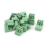 uxcell ブロック端子コネクタ;モデル AC 300V 10A 5.08mm 3ピン スクリュー ターミナルブロック