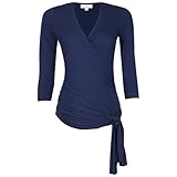 JoJo Maman Bebeジョジョママンベベ(イギリス)/Wrap Top マタニティラップトップ/UKサイズS(日本サイズM)/ミッドナイト/A9020MIDS