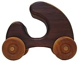 Scooter Artisan Crafted Walnut Hardwood Push Toy [並行輸入品]