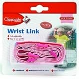 Clippasafe Safety Wrist Link with shock absorber Pink by Baby Products