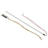 Perfk 2点セット　LEDバックライト ストリップ　CCFL LCD モニター/テレビ修理　調整可能　355mm　