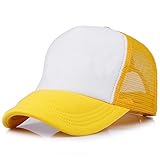 MIOIM 帽子 キッズ 野球帽 無地 男の子 女の子 メッシュ キャップ ジュニア 日よけ帽子 アウトドア