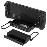 SABRENT ドッキングステーション、Steam Deck対応、M.2 SSDスロット付き7-in-1 Steam Deckドック、HDMI 2.0 4K@60Hz、ギガビットイーサネット、デュアルUSB-A 3.2およびシングルUSB 2.0ポート 90W USB-C充電ポート付き (DS-SDNV)