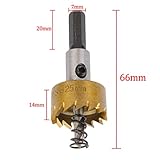 Fenteer HSS製　高速鋼　ホールソー　ドリルビット　カッター　穴切削　25mm径　14mm深さ