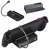 Steam deck用TVドック【新登場7-in-1 】 Steam Deckドッキングステーション Deckのドッキング HDMI 2.0 ポート4K/1080P @ 60Hz 1080p、LAN ポート1000Ⅿbps、 USB 3.0ポート×3、 Type C 100W USB-C PD急速充電ポート Steam Deck Dock対応軽量 持ち運び便利