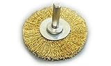エスコ 50mm/6.0mm軸軸付ブラシ(平型真鍮製) EA819BS-22