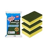 【Amazon.co.jp限定】 3M キッチン スポンジ たわし 業務用 抗菌 イエロー 3個 スコッチブライト スポンジエースS ACE YEL