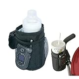 TOPTOMMY ベビーカー　ドリンクホルダー　カップホルダー　断熱カップ　ネットポケット付き　バギー　自転車　乳母車　哺乳瓶　取り付けは簡単