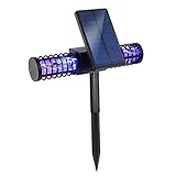[Improved] BATTOP Solar LED Outdoor Mosquito Killer Lamp Larger Bug Zapper Light Whole Night Protect