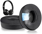 SoloWIT 冷却ジェル パッド イヤーパッド Beats Solo 2 & Solo 3 Wireless (B0534/A1796) 用 交換パッド ヘッドパッド ノイズアイソレーション 高密度フォーム 厚手パッド 冷感 ‐ ブラック