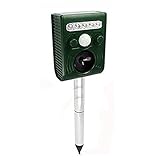 ULTY アニマルガーディアン　音波 光 害獣 追い払う　ソーラー式　太陽光パネル搭載 防滴 猫 犬 ネズミ キツネ 鳥 げっ歯類 庭 ガーデニング UL-ANIGADIAN